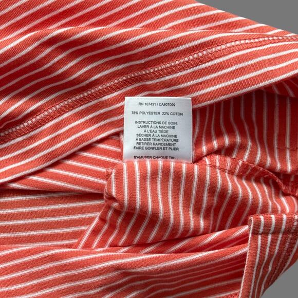 LinkSoul Striped Golf Polo Papaya Size XXL NWT EUC - Picture 6 of 7